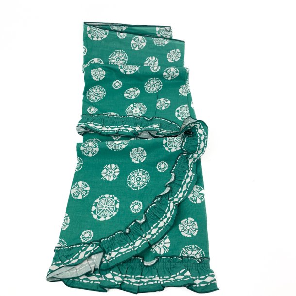 Gr�nt retro k�kkengardin med caf�-gardin