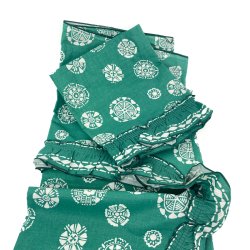 Gr�nt retro k�kkengardin med caf�-gardin