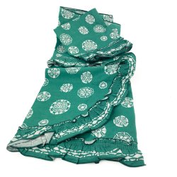 Gr�nt retro k�kkengardin med caf�-gardin