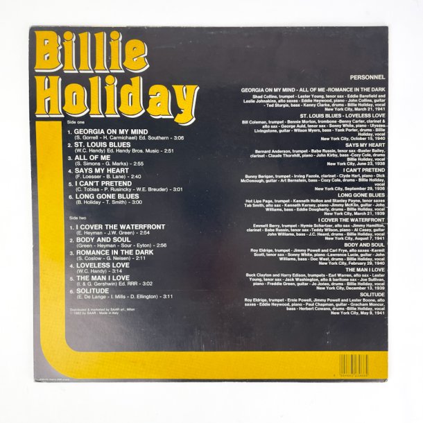 Billie Holiday LP