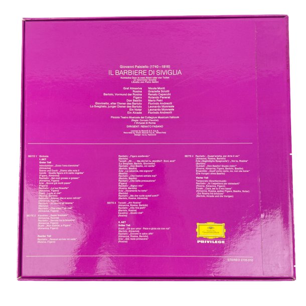 Paisiello Il Barbiere LP-boks