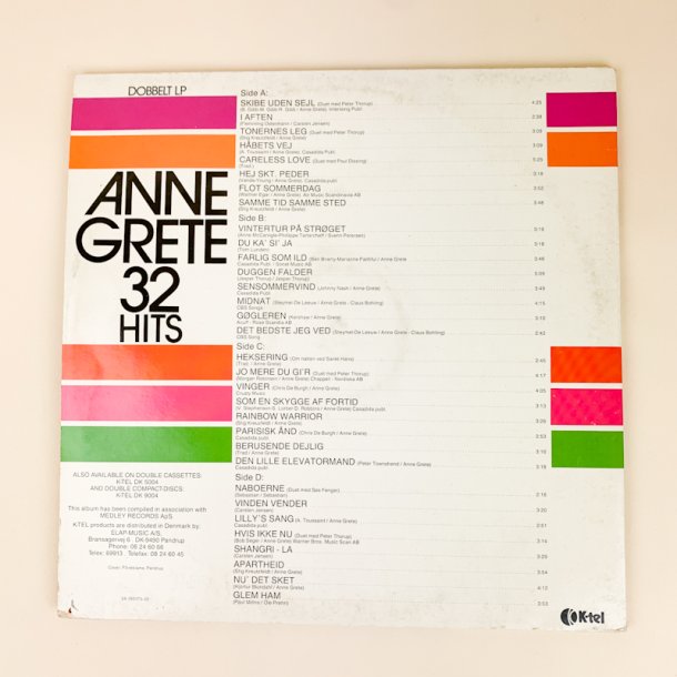  Anne Grete, 32 Hits - LP (dobbelt)