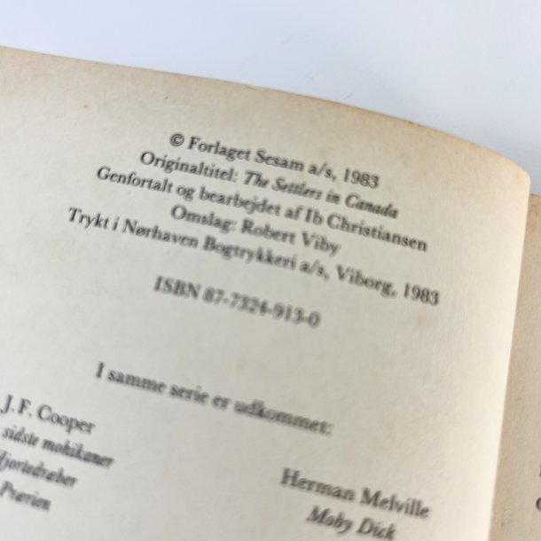 Nybyggerne i Canada - Kaptajn Marryat 