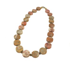 Vintage Halskette mit Marmorperlen