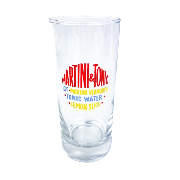 Vintage Martini &amp; Tonic glas
