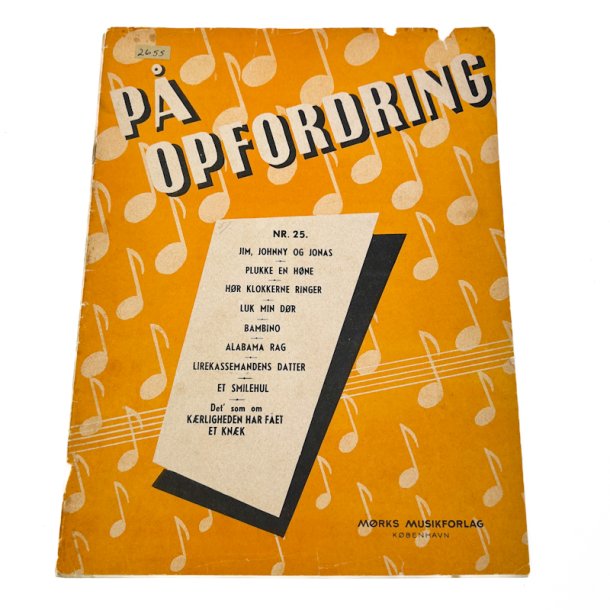 Vintage nodeh�fte "P� opfordring" Nr. 25 