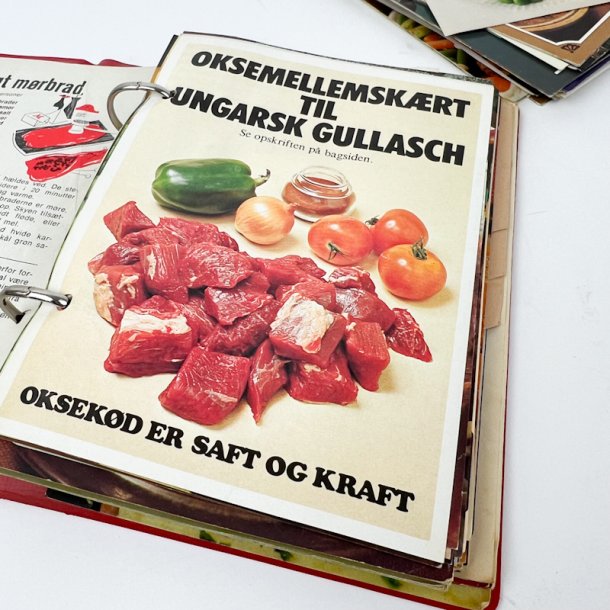 Retro opskriftsmappe