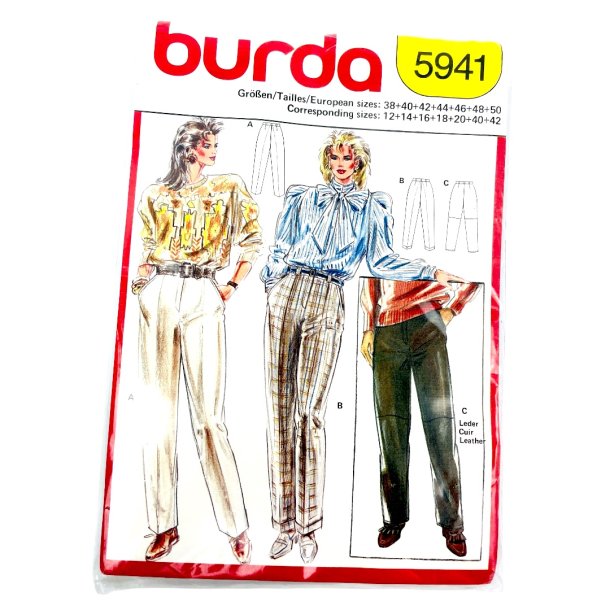 Vintage buksemnster - Burda No. 5941