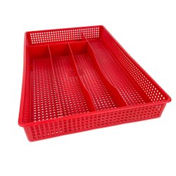 R�d retro bestikbakke