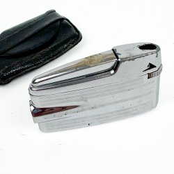 Ronson vintage lighter i l�deretui