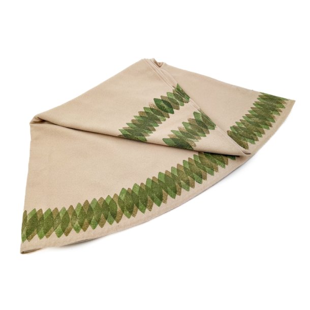 Rund retro dug med batikm�nster � � 130 cm