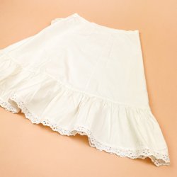 Hvid vintage undersk�rt XS