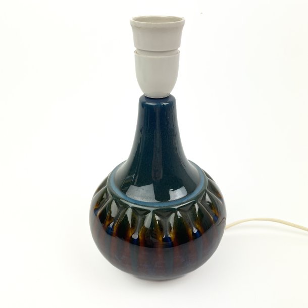 Bl� S�holm keramik bordlampe