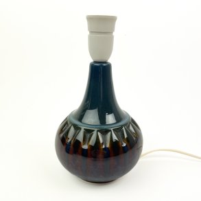 Bl� S�holm keramik bordlampe