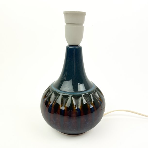 Bl� S�holm keramik bordlampe