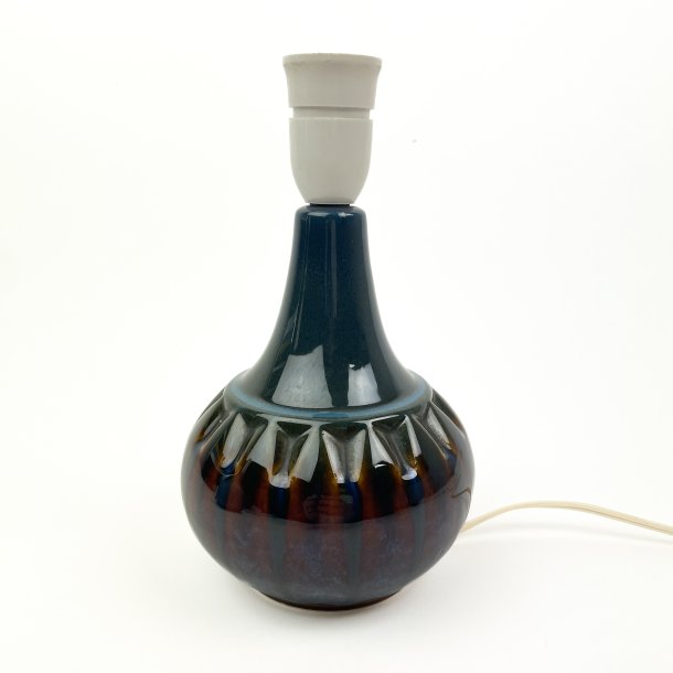 Bl� S�holm keramik bordlampe