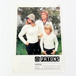 Retro strikkeopskrift Patons
