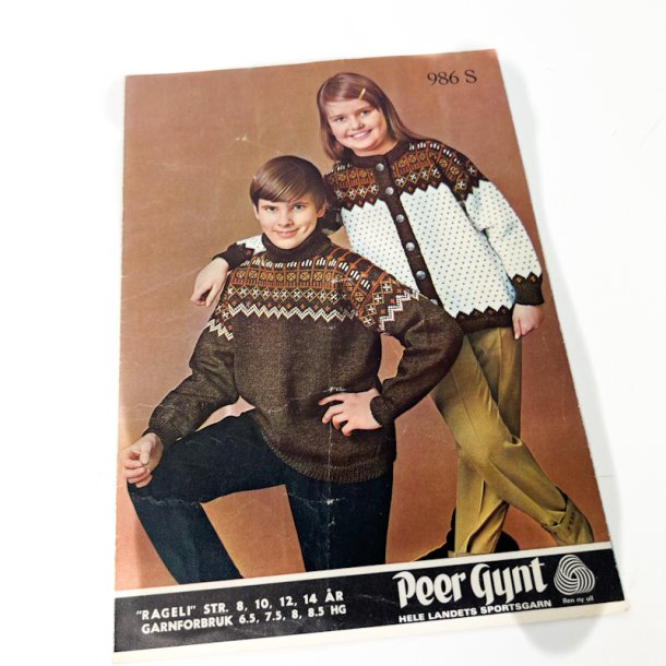 Retro strikkeopskrift Peer Gynt