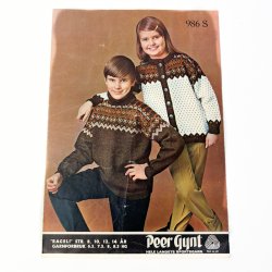 Retro strikkeopskrift Peer Gynt