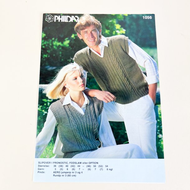 Vintage strikkeopskrift slipover