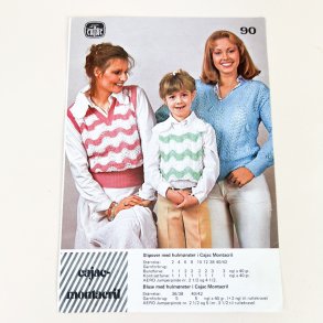 Vintage Cajac strikkeopskrift slipover
