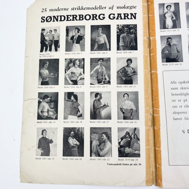 50�er vintage strikkeopskrifter h�fte