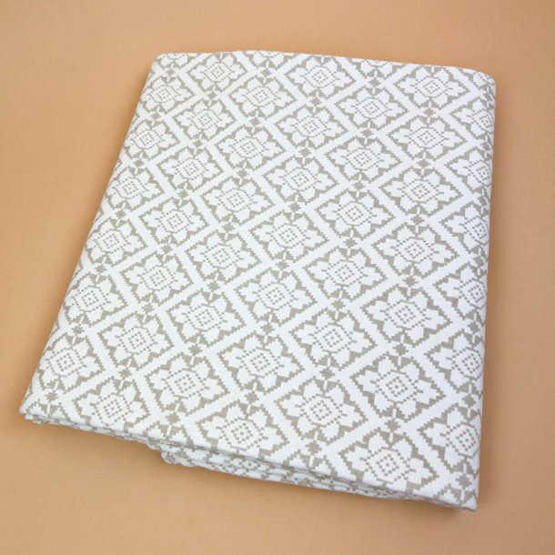 Kraftig beige retro dug � 160 cm