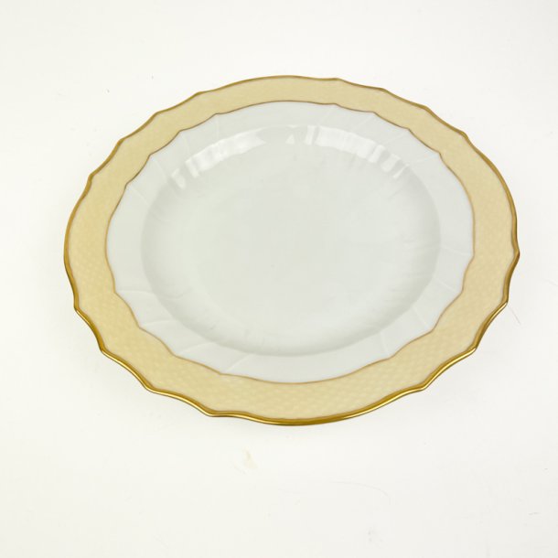 Royal Copenhagen Creme Svejfet middagstallerken