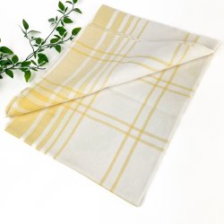 Gul retro ternet dug � 120 cm