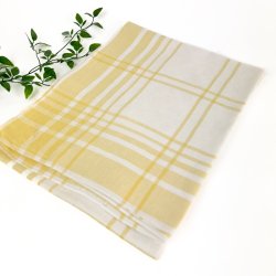 Gul retro ternet dug � 120 cm