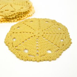 Tolv gule vintage melleml�gsservietter