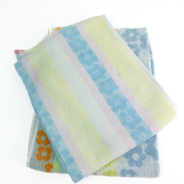 To blomstrede retro hndklder