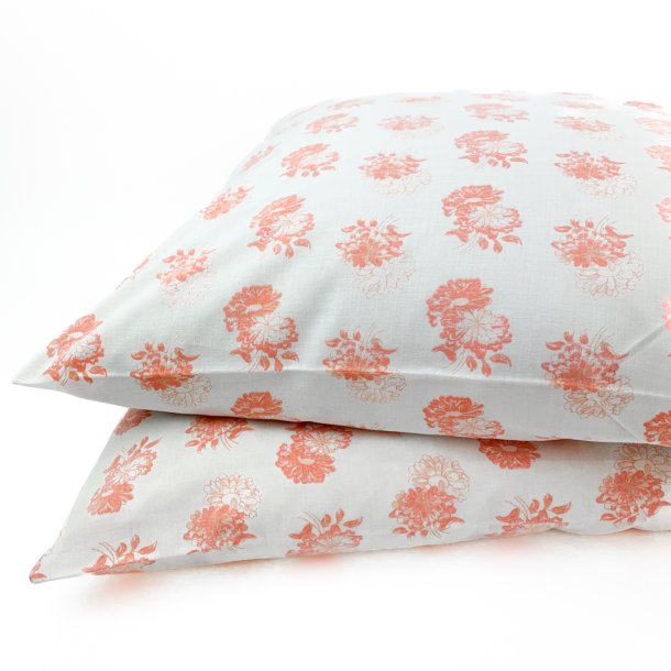 To vintage pudebetrk med orange blomster