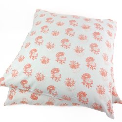 To vintage pudebetrk med orange blomster