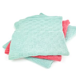 Drei gestrickte Retro Kchenhandtcher