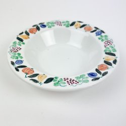 Blomstret vintage ymersk�l porcel�n