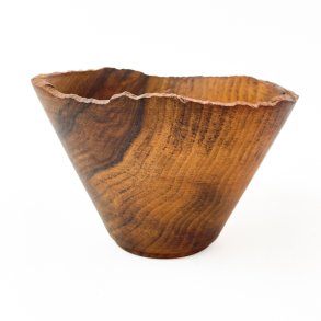 Vintage gedrechselte Holzschale