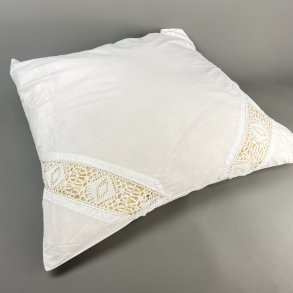 Hvidt vintage pudebetr�k