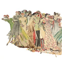 Groe Sammlung Vintage Modeausschnitte