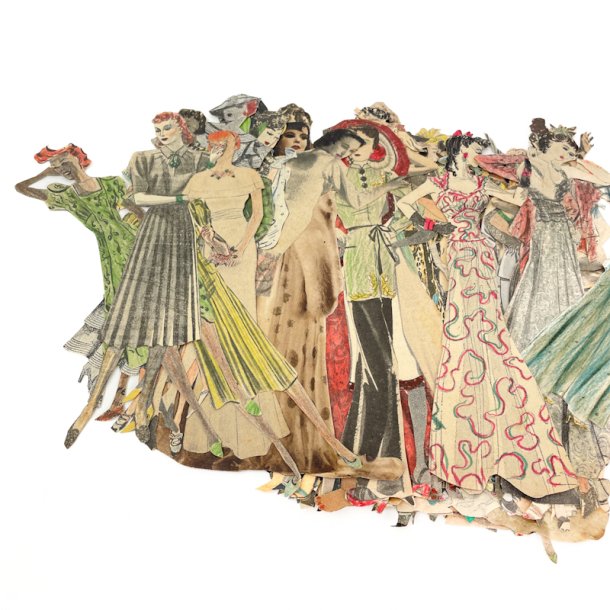 Groe Sammlung Vintage Modeausschnitte