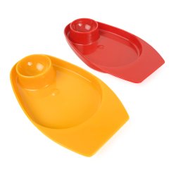 To orange  og gule retro �ggeb�gre