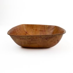 Quadratische Retro Holzschale