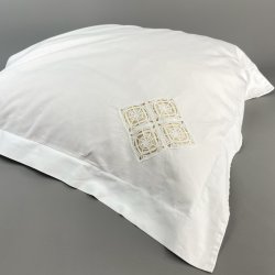 Hvidt vintage pudebetr�k