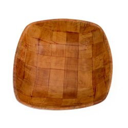 Quadratische Retro Holzschale