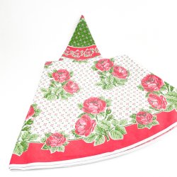Geblmte Retro Tischdecke mit Rosen   150 cm