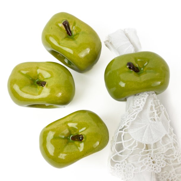 Fire grnne ble-servietringe