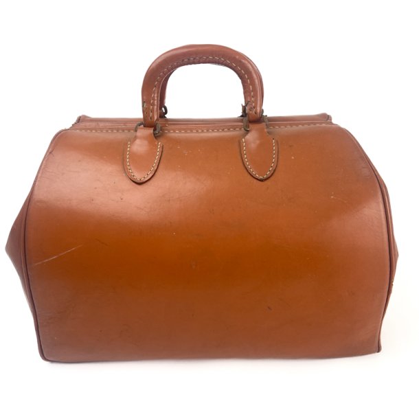 Vintage cognac Leder Reisetasche