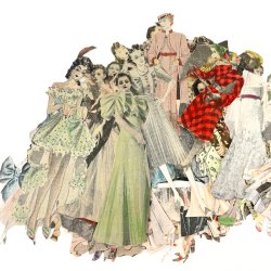 Groe Sammlung Vintage Modeausschnitte