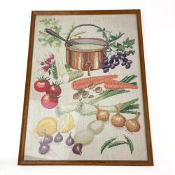 Broderet k�kkenmotiv