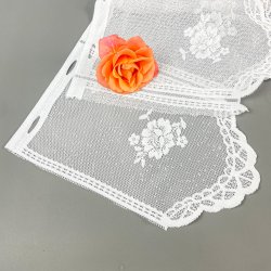 Hvide vintage cafgardiner - to fag